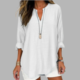 Alicia | Chic V-Neck Blouse