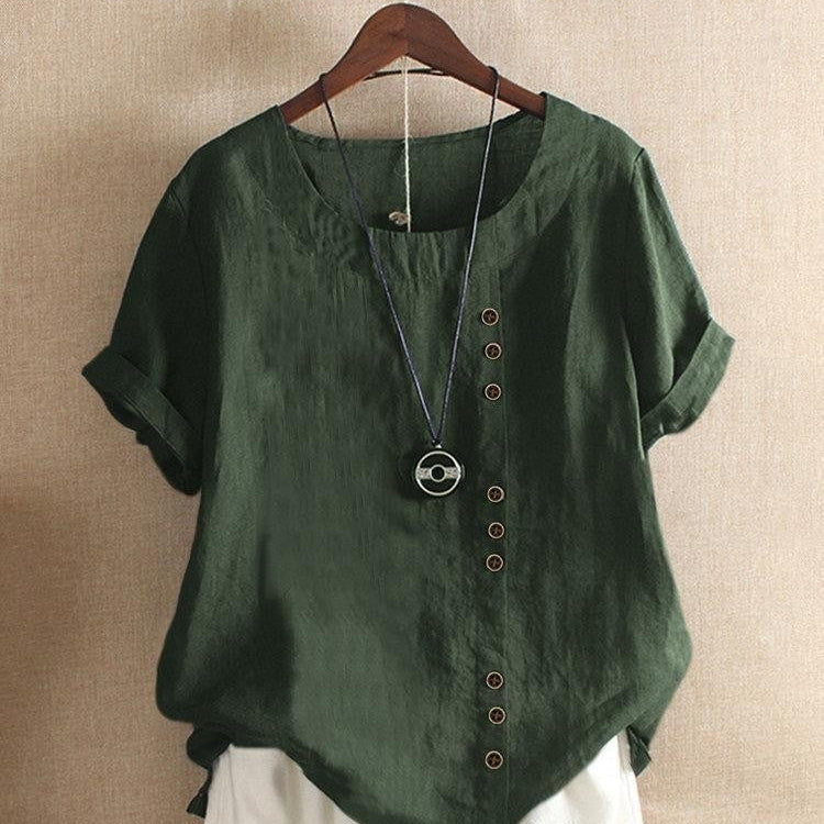 Bianca | Airy Blouse with Button Placket