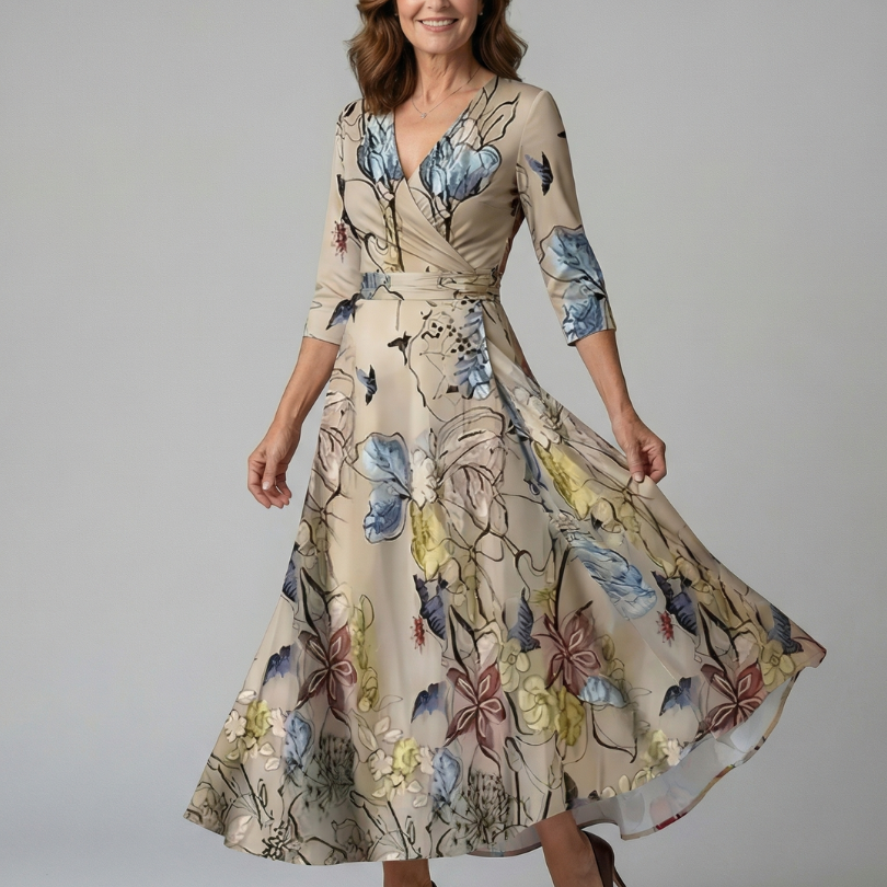 Celine | Wrap Midi Dress