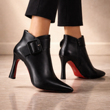 Buckle | Ankle Boots with Heel & Oversized