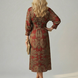 Moon | Natural Wrap Midi Dress