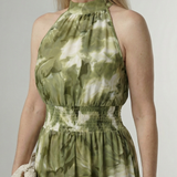 Ruby | Midi Dress with Gathered Halter Neck