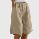 Ella | Loose-Fit Elastic Waist Shorts