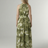 Charlotte | Gathered Halter Midi Dress