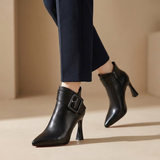 Buckle | Ankle Boots with Heel & Oversized