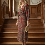 Moon | Natural Midi Wrap Dress