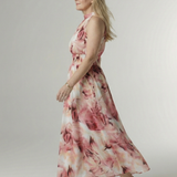 Ruby | Midi Dress with Gathered Halter Neck
