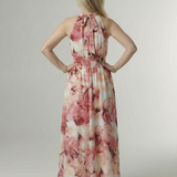 Charlotte | Gathered Halter Midi Dress