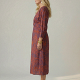 Moon | Natural Wrap Midi Dress