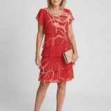 Nora | Soft Abstract Midi Dress