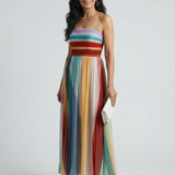 Serene | Light Striped Maxi Dress