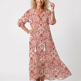 Poms | Bohemian Midi Dress with