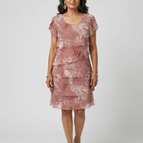Aria | Knee-Length Dress with Soft Pattern
