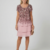 Nina | Knee-Length Ruffle Dress