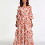 Rosalie | Floral Ruffled Maxi Dress