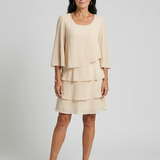 Della | Bell-Sleeve Knee-Length Dress