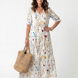 Poms | Bohemian Midi Dress with