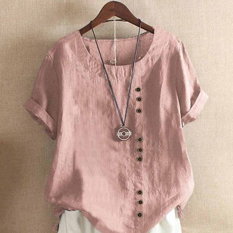 Bianca | Airy Blouse with Button Placket