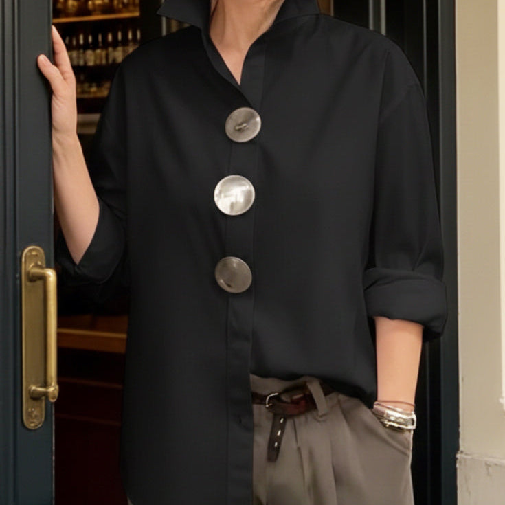 Sophie | Elegant Blouse with Large Buttons