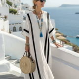 Elvienne | Short-Sleeve Maxi Dress