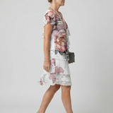 Kualani | Floral Knee-Length Dress
