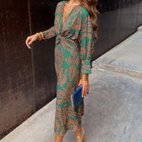 Chloe | Printed Midi Dress