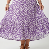 Poms | Printed Midi Dress with