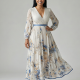 Rielle | Pleated Midi Wrap Dress