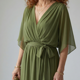 Elric | Draped Midi Dress