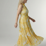 Charlotte | Gathered Halter Midi Dress