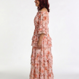 Rosalie | Floral Ruffled Maxi Dress