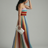 Serene | Light Striped Maxi Dress