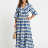 Diamond | Print Midi Dress