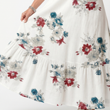 Poms | Midi Floral Dress with