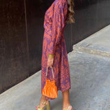 Chloe | Printed Midi Dress