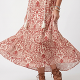 Poms | Bohemian Midi Dress with