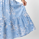 Poms | Midi Floral Dress with