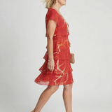 Nora | Soft Abstract Midi Dress