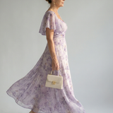 Vaelis | Midi Dress with Ruffled Sleeves