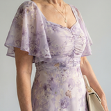 Vaelis | Midi Dress with Ruffled Sleeves