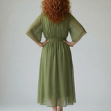 Elric | Draped Midi Dress