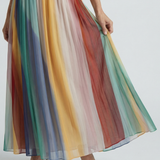 Serene | Light Striped Maxi Dress
