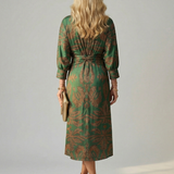 Moon | Natural Wrap Midi Dress