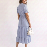 Dakato | Midi Dress with Short Sleeves