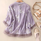 Mila | Embroidered Cotton Top