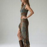 Zalia | Draped Midi Dress