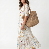 Poms | Bohemian Midi Dress with