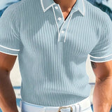 Hugo | Custom Structured Polo Mediterranean Elegance Top