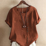 Bianca | Airy Blouse with Button Placket