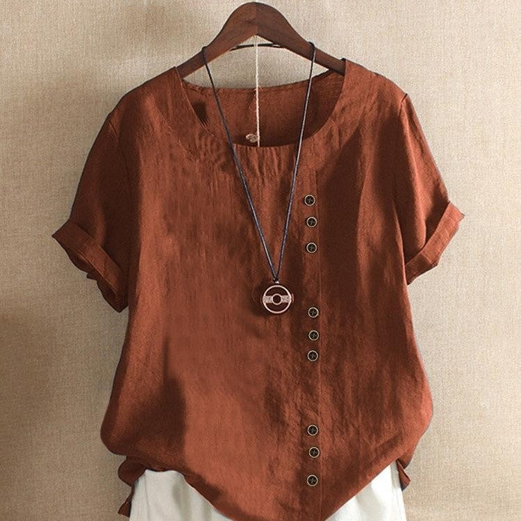 Bianca | Airy Blouse with Button Placket